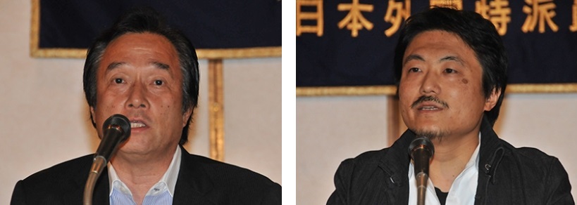 Mayor Izawa and Funahashi