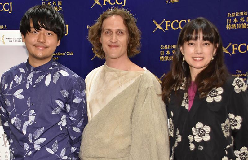 Director Hiroshi Okuyama and actors Chad Mullane and Hinako Saeki