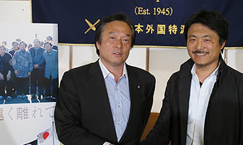 Q&A guests: Futaba Mayor Shiro Izawa and documentary director Atsushi Funahashi