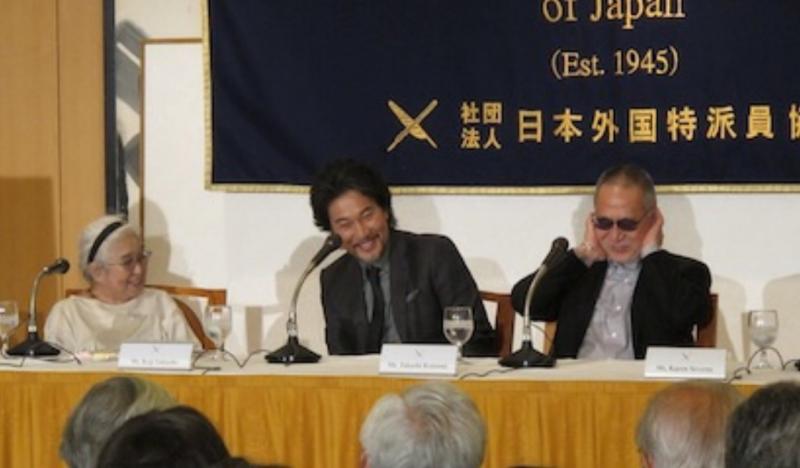 Q&A guests: Director Takashi Koizumi, star Koji Yakusho, special advisor Teruyo Nogami